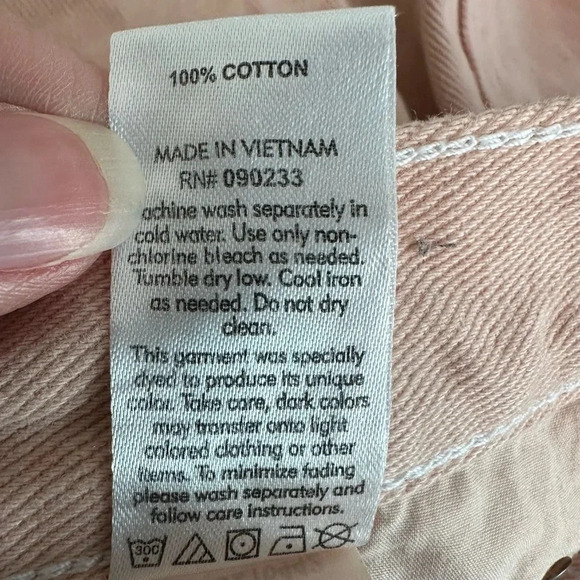 PacSun Ultra High Rise Vintage Peach Cutoff Jean Short Size 0 - Picture 6 of 10